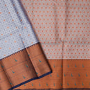 Grey Colour Fancy Weaving Saree