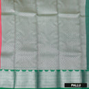 Rose Pink With Green Silk Cotton Saree