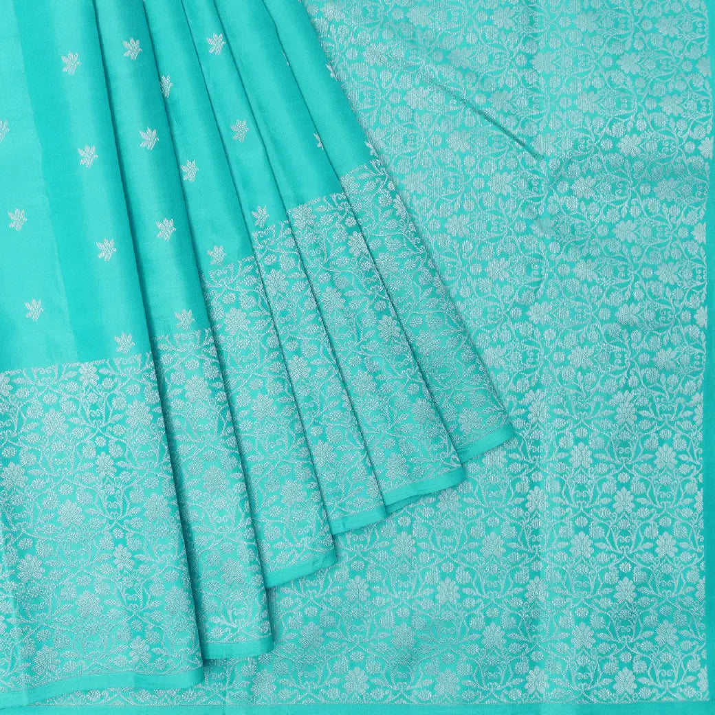 Light Turquoise blue Soft Silk Saree