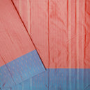 Coral Red with Blue Arani Silk Saree