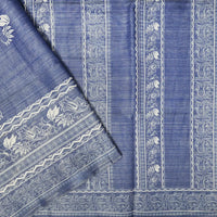 blue colour Tissue Silk Saree
