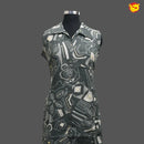 Gray Colour Printed Ladies Branded Readymade Long Top