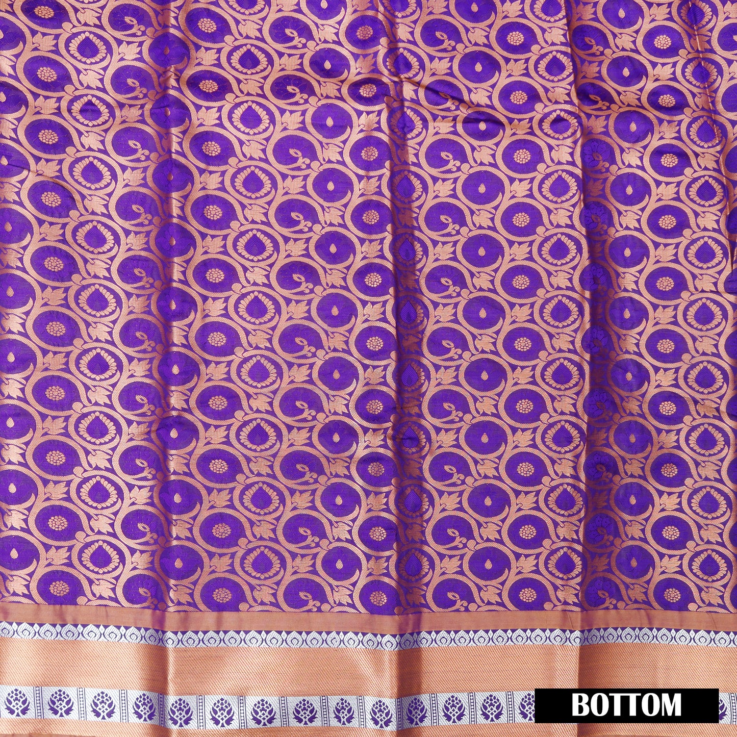 Purple Color  Art  Pattu Pavadai  Material