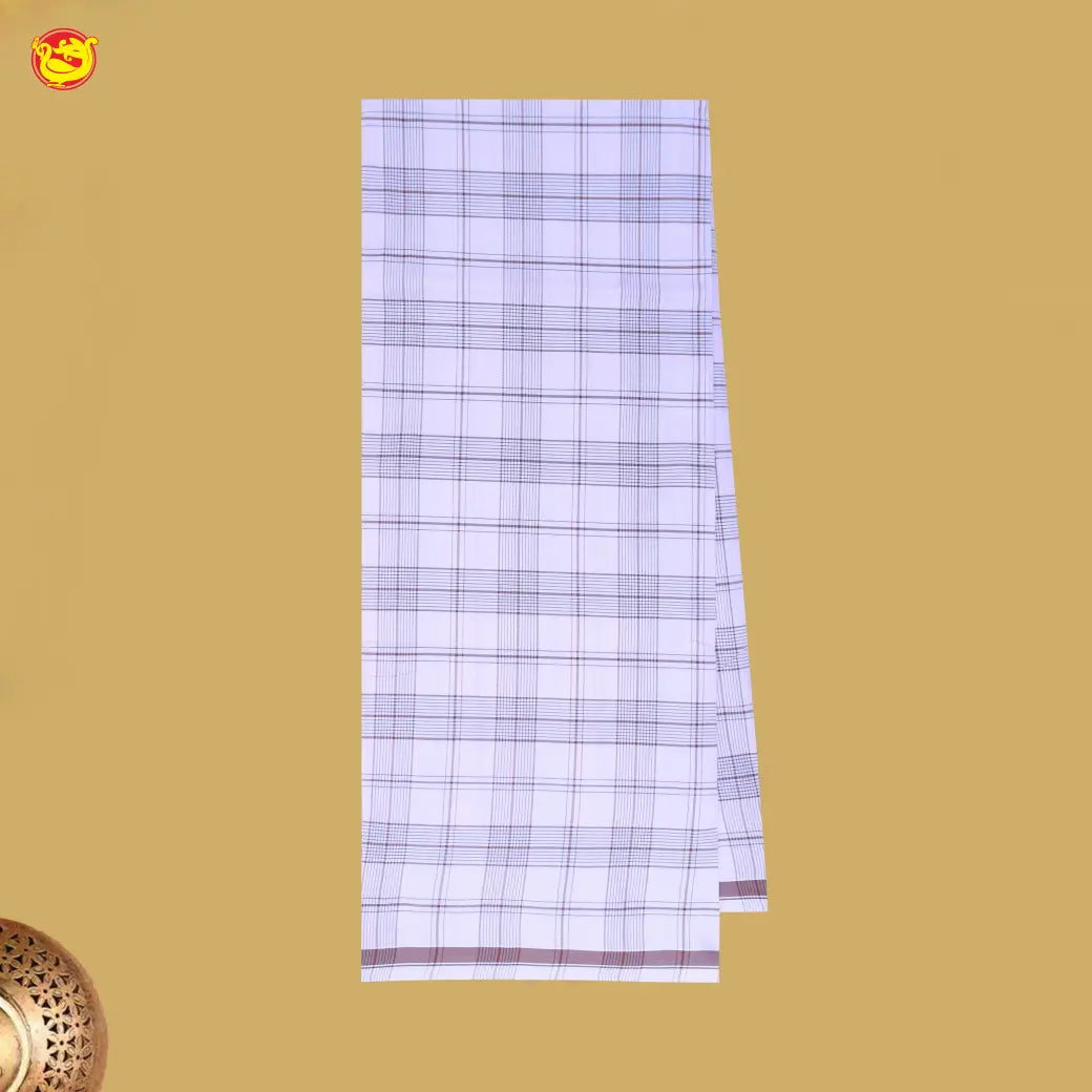 Men’s Checked Cotton Stitched Lungi