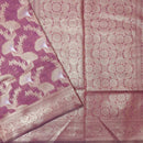LIGHT PURPLE WITH COPPER JERRY  LINEN JACQUARD  SAREES