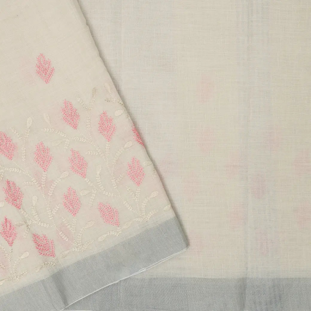 Sandal Color Linen Cotton Saree