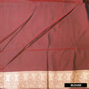 Dark Green with Red Soft Silk Saree