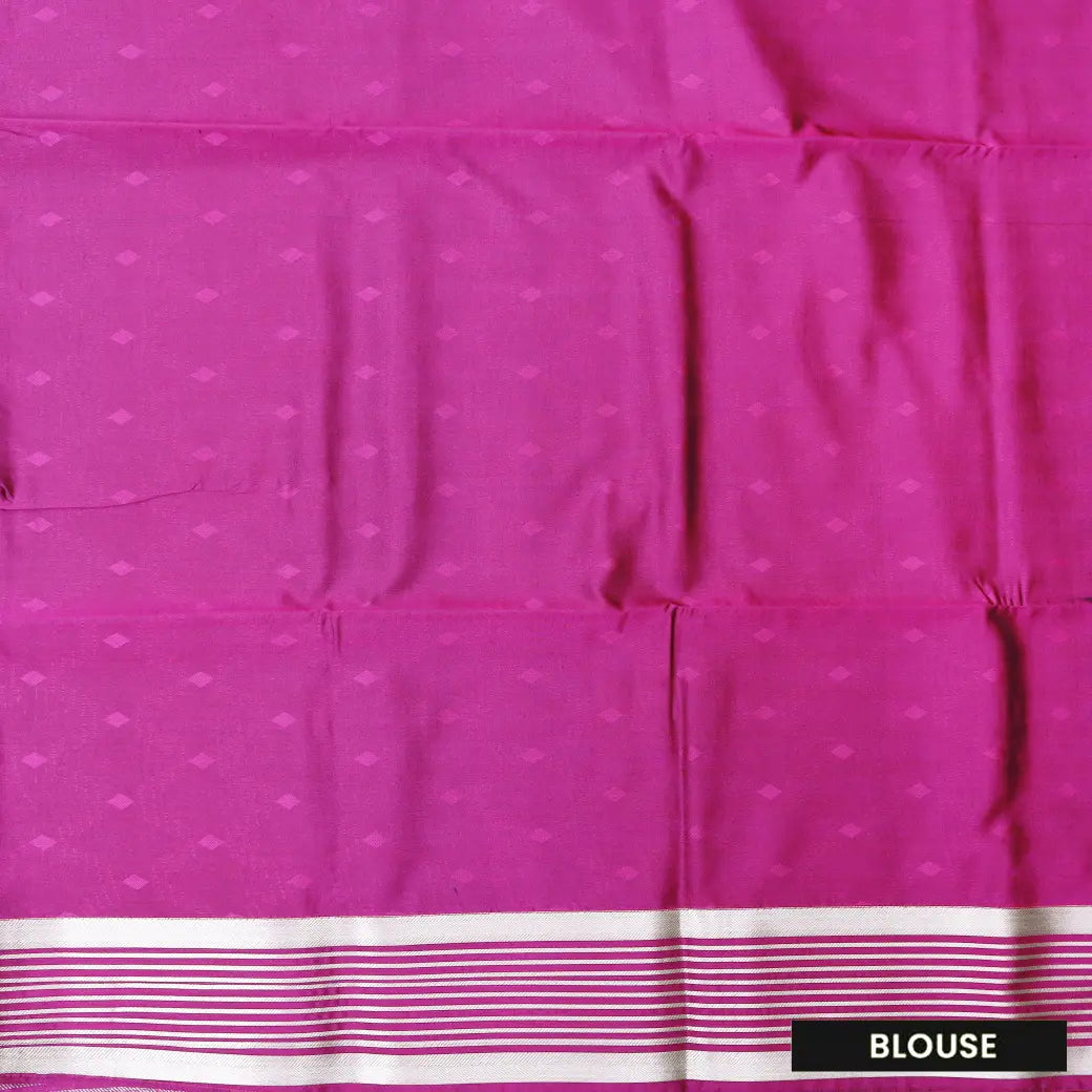 GREEN with PURPLE Soft Silk Saree