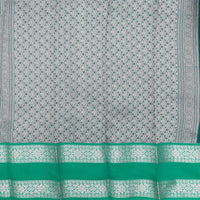Magenta With Green Checked Silk Cotton Saree