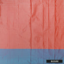 Coral Red with Blue Arani Silk Saree