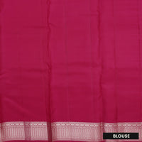 Pink Colour  Gold Zari Yuvana Semi Soft Silk Saree
