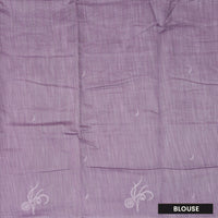 Light Purple Color Linen Cotton Saree
