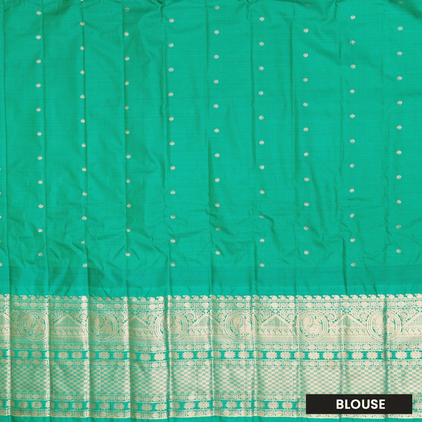Pink with Green Gadwal silk saree