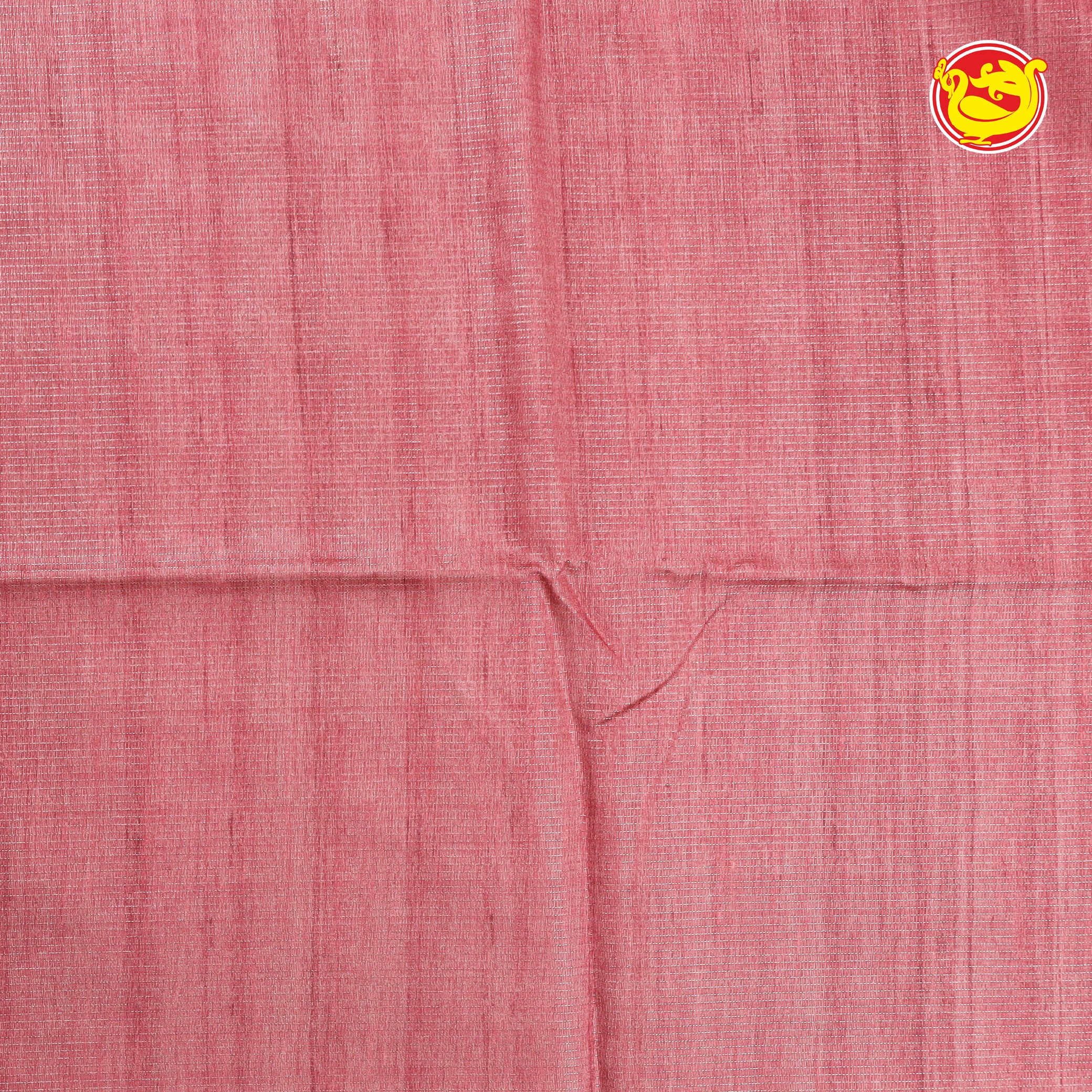 light pink digital printed art chappa silk saree