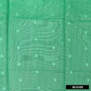 GREEN Semi Burberry Silk Saree