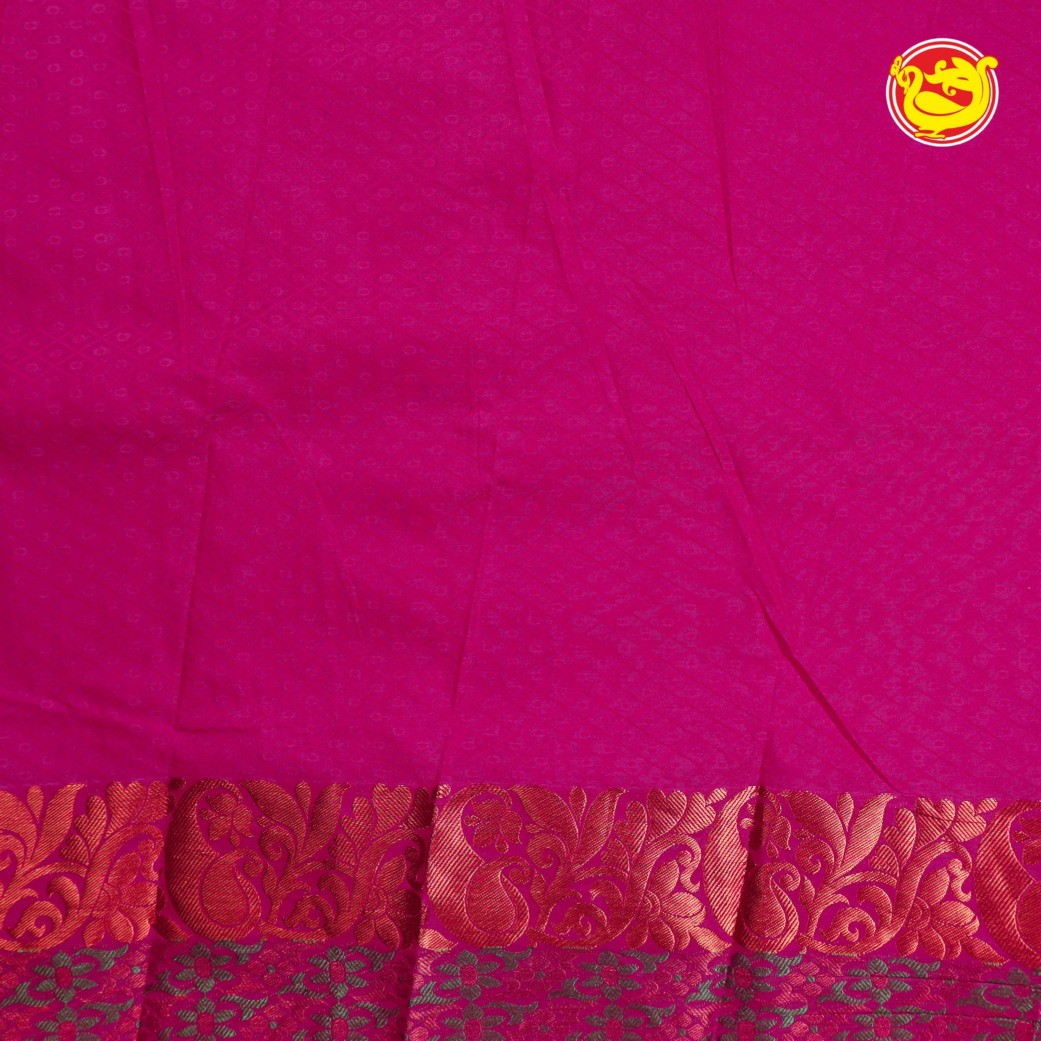 Anantha blue with pink art silk saree