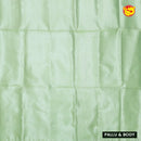 Pista Green Tissue Semi Silk Saree