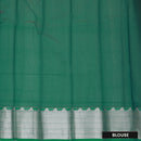 Rose Pink With Green Silk Cotton Saree