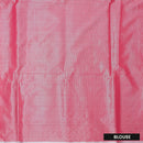 Turquoise blue And pastel pink Tissue Silk Saree