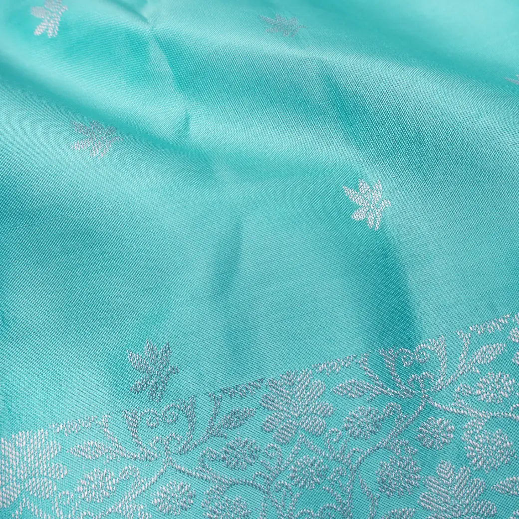 Light Turquoise blue Soft Silk Saree