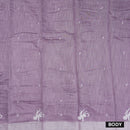 Light Purple Color Linen Cotton Saree