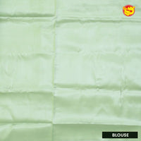 Pista Green Tissue Semi Silk Saree