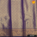 Gold with Honey Brown Floral Leaf's Tussar Silk Saree