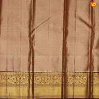 Copper colour pure Kanchipuram silk saree - Thenianantham