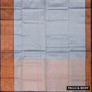 Grey Colour Fancy Weaving Saree