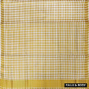 Southloom Exclusive Onam Kerala Traditional Fancy Border  Big Checked Cotton Saree (Matching Plain Blouse Included)