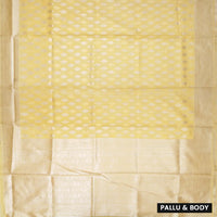 Yellow Colour Fancy Weaving Saree