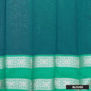 Magenta With Green Checked Silk Cotton Saree