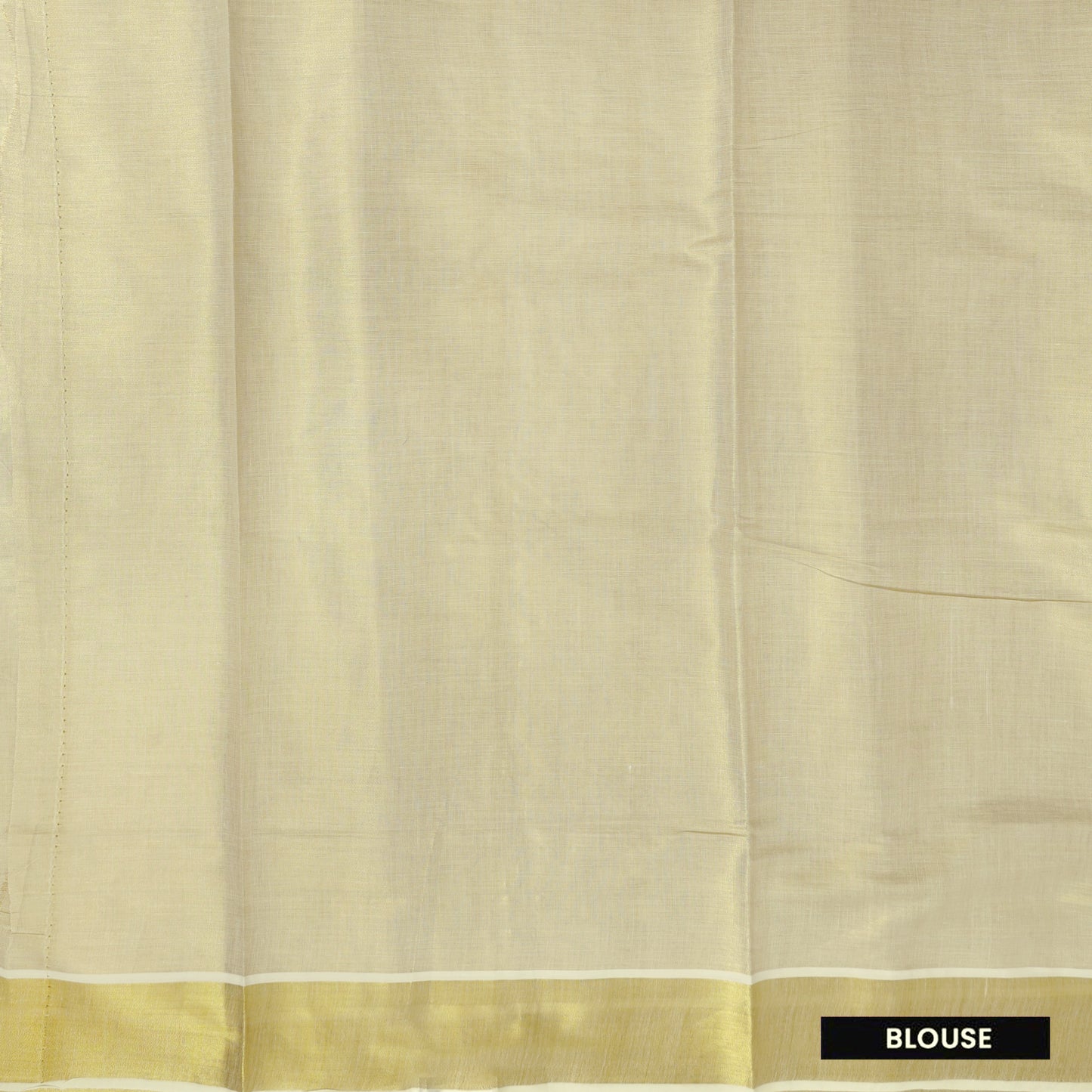 Off White With Gold Ribbon Leaf Embroidery Floral traditional kerala onam saree