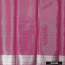 Couple Combo Tissue Silk Set – Men’s Shirt & Dhoti with Matching Women’s Saree With Lavender Colour With  Silver Zari Border