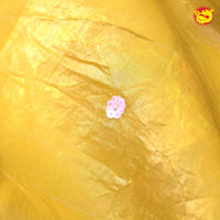 Mustard Yellow Shimmer Saree In Sequins With Beads And Stones On The Pallu Border - Thenianantham