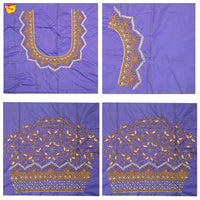 Lavender Bridal Aariwork Blouse     