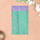 Lavender with Green  Kanchipuram Wedding silk saree