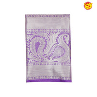 Gold with Lavender Traditional Soft Silk Saree - Thenianantham