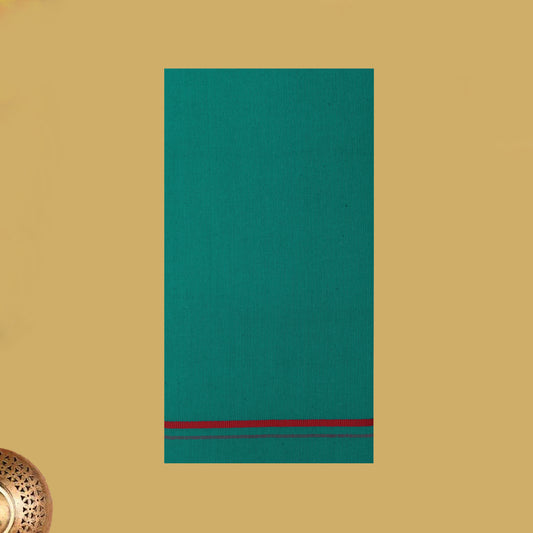Green with Orange Border Men's Dhoti