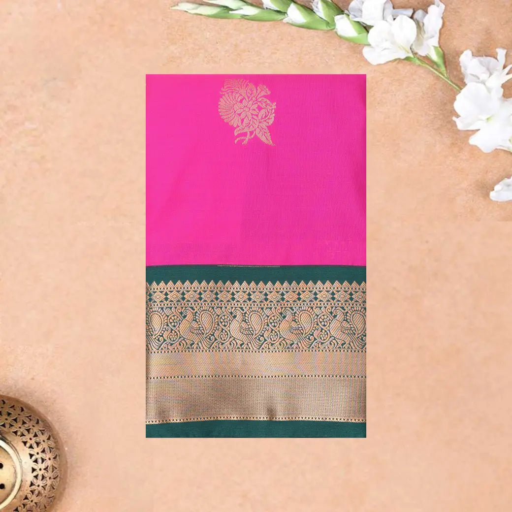pink and green soft silk