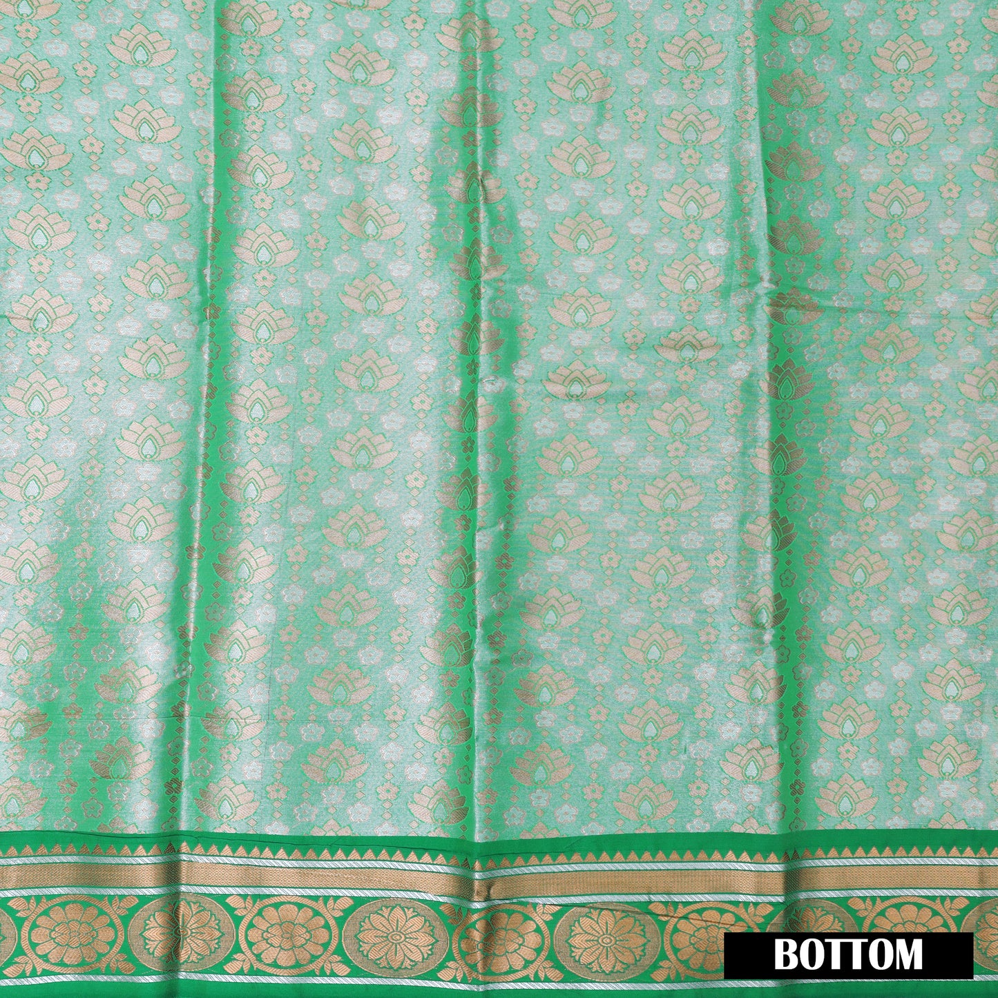 Green Color  Art Pattu PavadaiMaterial