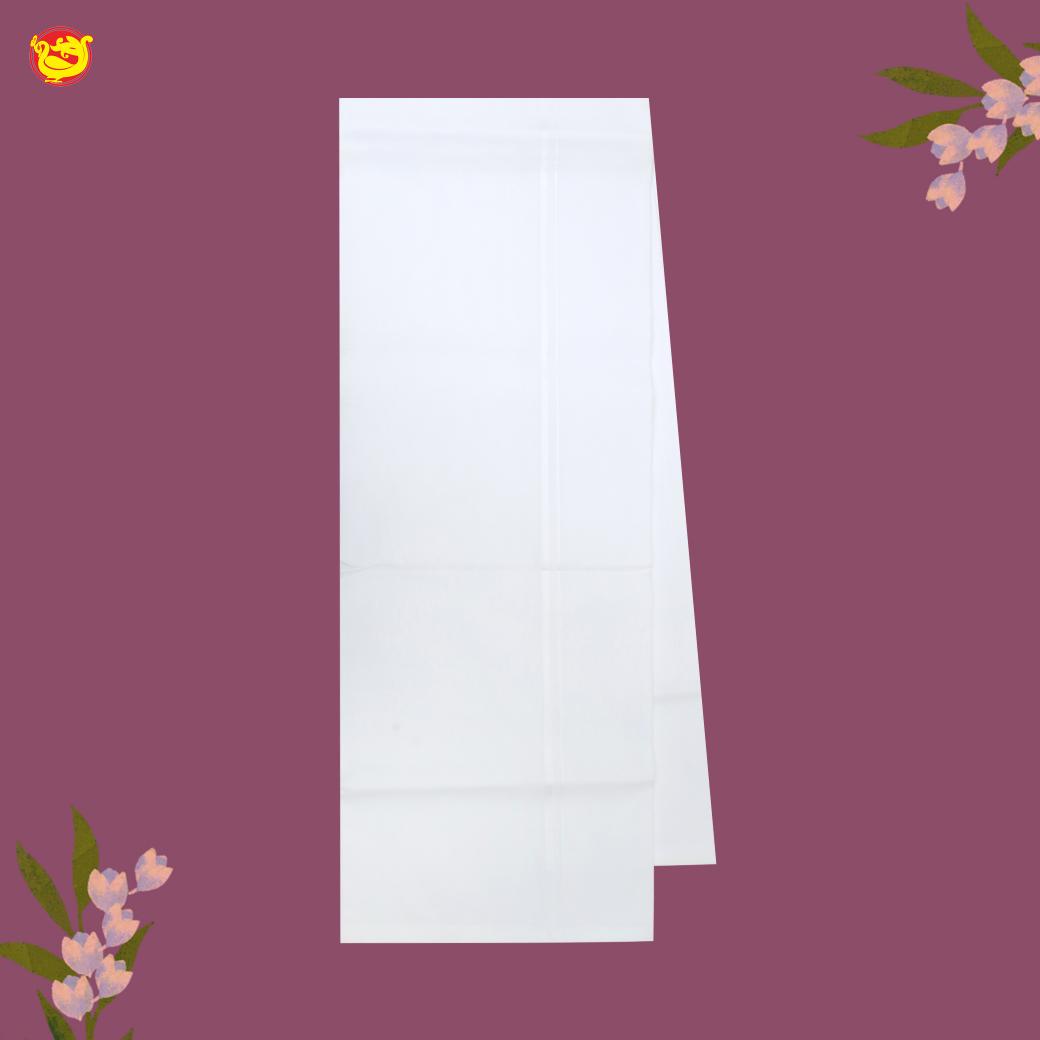 White COLOR Single Layer Cotton Men’s Dhoti