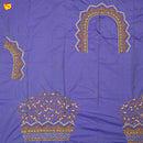 Lavender Bridal Aariwork Blouse     