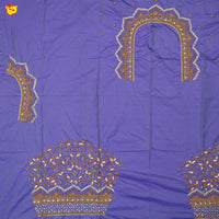 Lavender Bridal Aariwork Blouse     