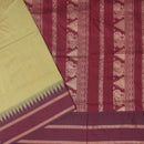 Mustard Yellow With Maroon Premium Quality Kalyani Cotton Saree