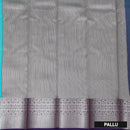 Blue With Purple Silk Cotton Saree