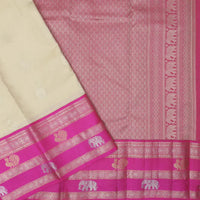 Sandal  with Pink  hamsam silk saree