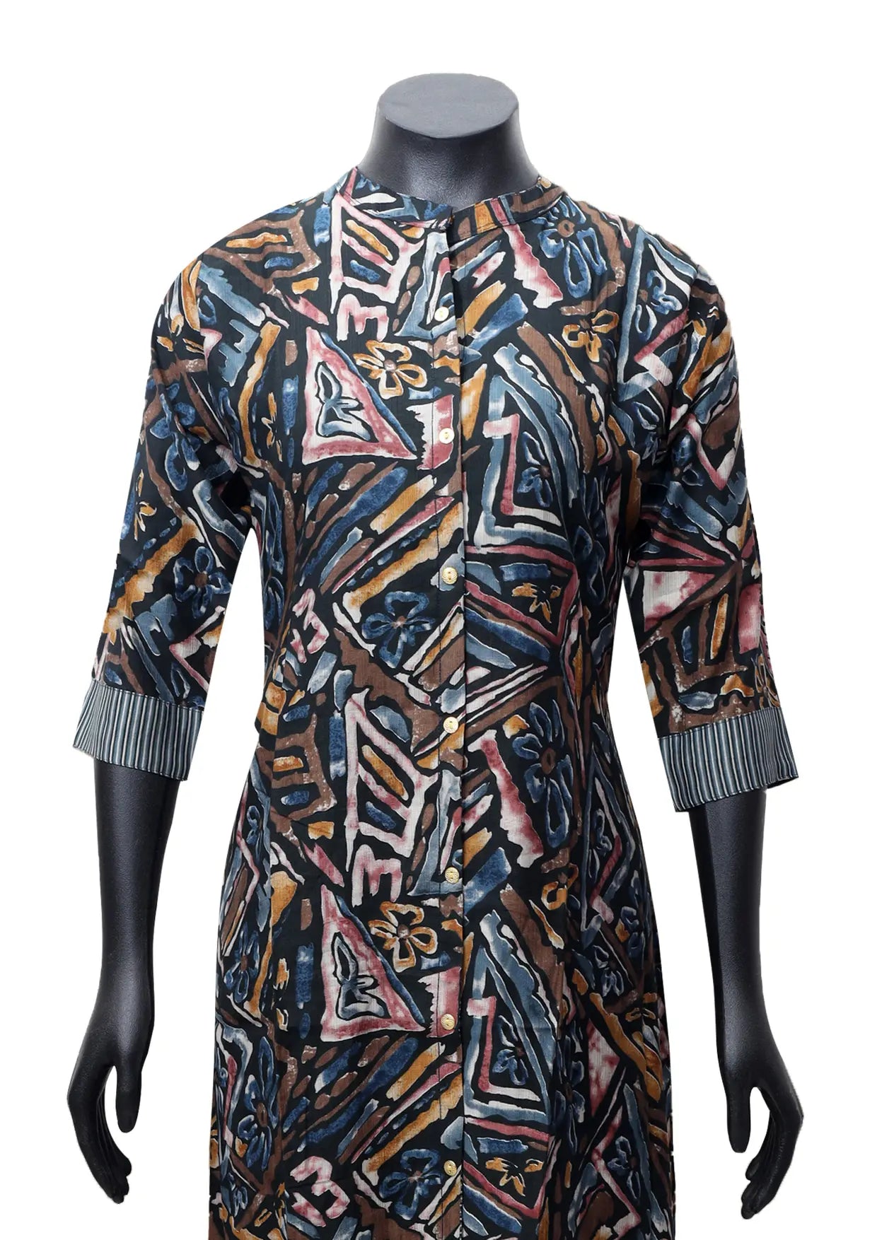 Multicolor Printed Ladies Branded Readymade Long Top