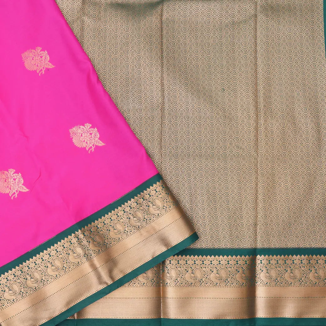 pink and green soft silk