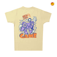 Off  White Colour Cotton Boys T-Shirt Summer Collection